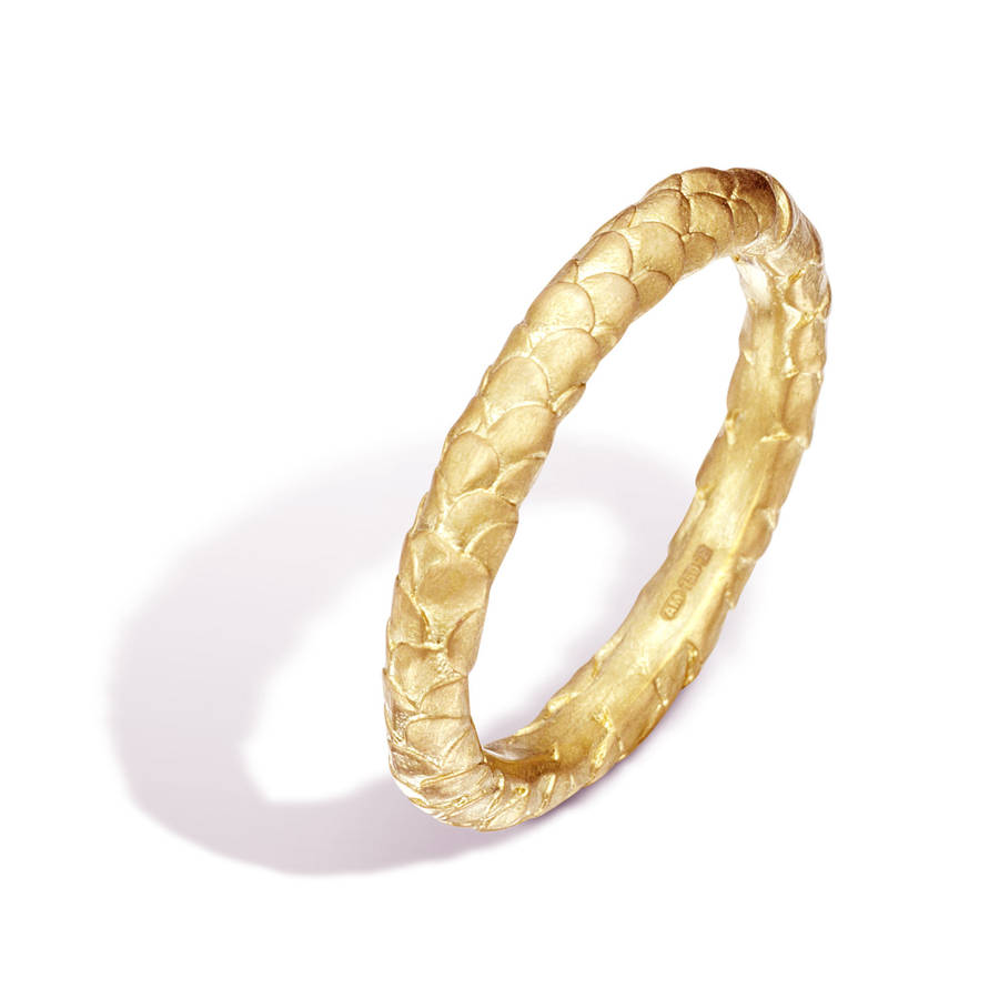 Fish Scale Pattern Wedding Ring By Alison Macleod Fish Scale Pattern Wedding Ring