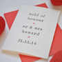 Personalised Maid Of Honour Card, thumbnail 4 of 4