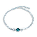 Sterling Silver Swarovski Crystal Birthstone Bracelet By Joy By Corrine ...