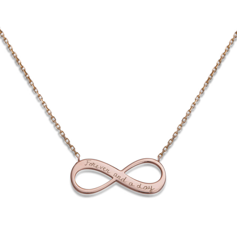 personalised infinity chain necklace by merci maman ...