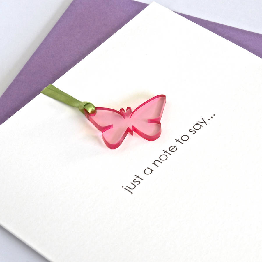 'Just A Note To Say' Greeting Card By The Cornish Card Company ...