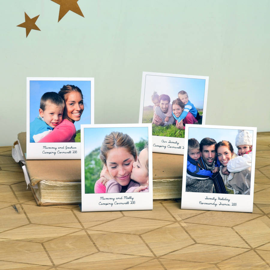 Personalised Metal Photo Prints, Set Of Four By Oakdene Designs ...