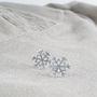 Sterling Silver Snowflake Stud Earrings, thumbnail 1 of 2