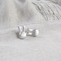 Sterling Silver Flopsy Bunny Ear Studs, thumbnail 2 of 2