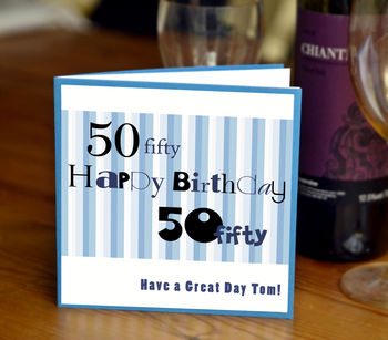 Personalised Mens 50th Birthday Card, 2 of 2