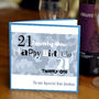 Personalised Boys 21st Birthday Card, thumbnail 2 of 2