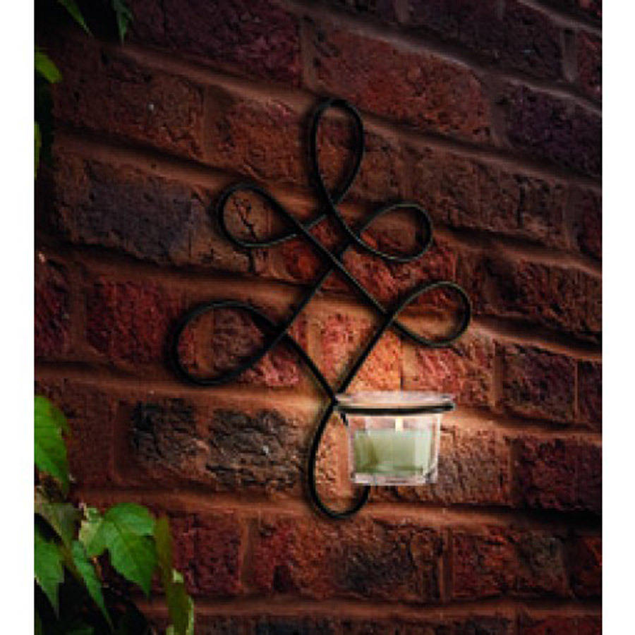 Verona Wall Art Sconce Metal Tealight Candle Holder By