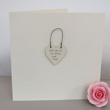 'Love You To The Moon And Back' Valentine's Card, 3 of 4