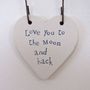 'Love You To The Moon And Back' Valentine's Card, thumbnail 2 of 4