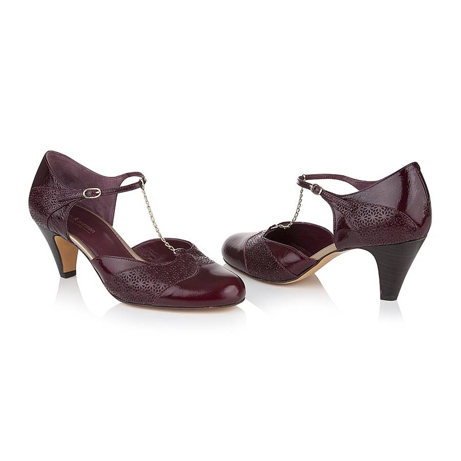 bessie leather t bar shoes by agnes & norman | notonthehighstreet.com