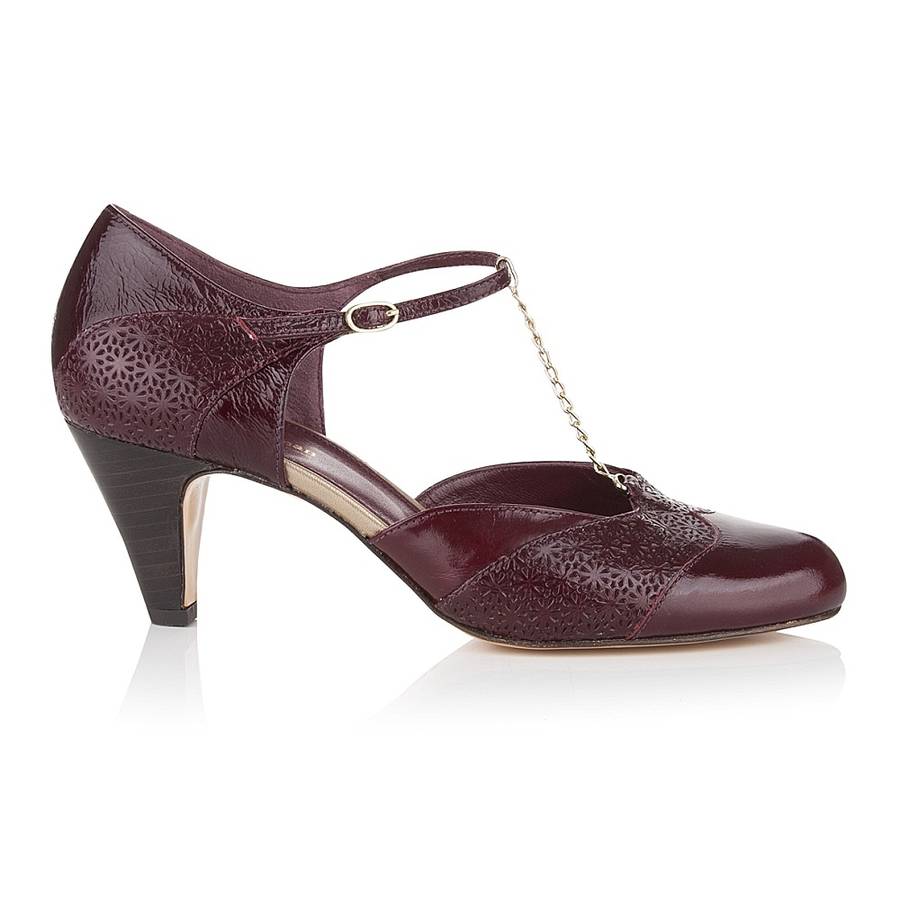 bessie leather t bar shoes by agnes & norman | notonthehighstreet.com