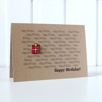 Personalised Happy Birthday Card, Birthday Present Card, 3 of 9