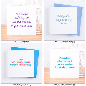 Personalised Design Your Own Father's Day Card, 3 of 9