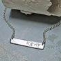 Personalised Silver Bar Necklace, thumbnail 2 of 6