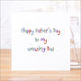 Personalised Happy Father's Day Card, thumbnail 1 of 6