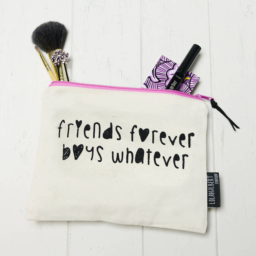 'Friends Forever' Make Up Bag/Pencil Case By Home & Glory ...