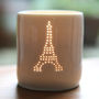 Porcelain Eiffel Tower Tea Light, thumbnail 1 of 2