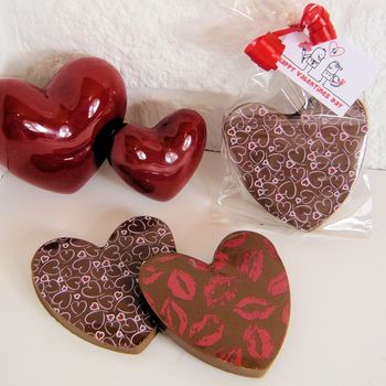 Chocolate Hearts With Hearts And Kisses, 3 of 4