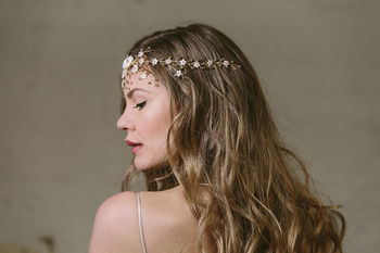 Sylvie Crystal And Pearl Wedding Hair Vine Bridal Comb, 10 of 12