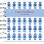 Personalised Robot Notebook, thumbnail 4 of 5