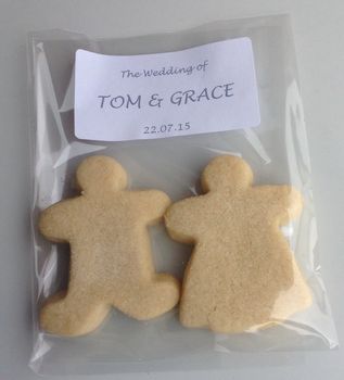 Set Of Two Wedding Couple Favour Biscuits, 9 of 9