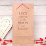 Personalised Love You To The Moon Gift Bag, thumbnail 2 of 2