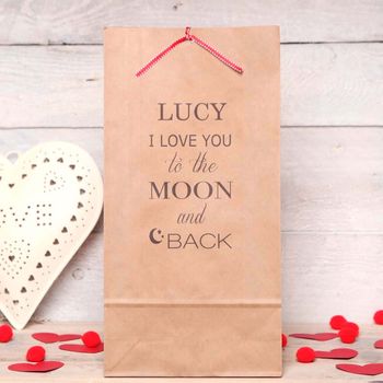 Personalised Love You To The Moon Gift Bag, 2 of 2