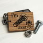 Personalised I'm Nuts About You Keyring, thumbnail 2 of 4