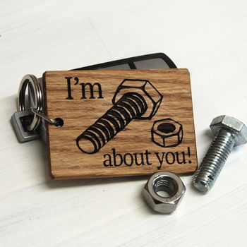 Personalised I'm Nuts About You Keyring, 2 of 4