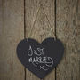 Vintage Style Chalkboard Hanging Heart, thumbnail 1 of 2