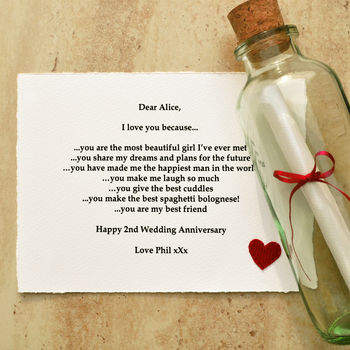 'Reasons I Love You…' Personalised Anniversary Gift, 3 of 12