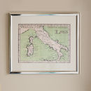 framed print of a postage stamp style map by jodie byrne ...