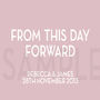 Personalised 'From This Day' Wedding Canvas, thumbnail 8 of 12