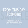 Personalised 'From This Day' Wedding Canvas, thumbnail 9 of 12