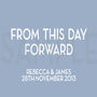 Personalised 'From This Day' Wedding Canvas, thumbnail 10 of 12