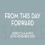 Personalised 'From This Day' Wedding Canvas, thumbnail 12 of 12