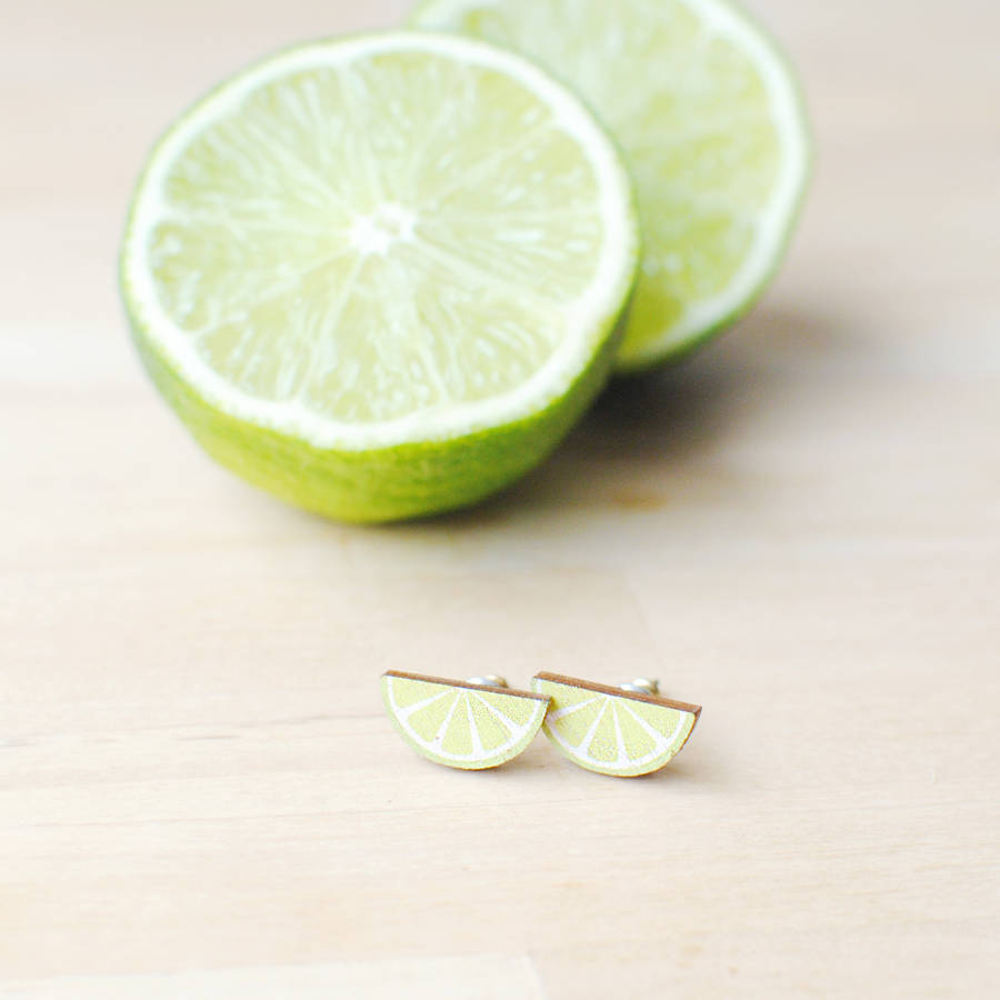 fruit slice earrings by