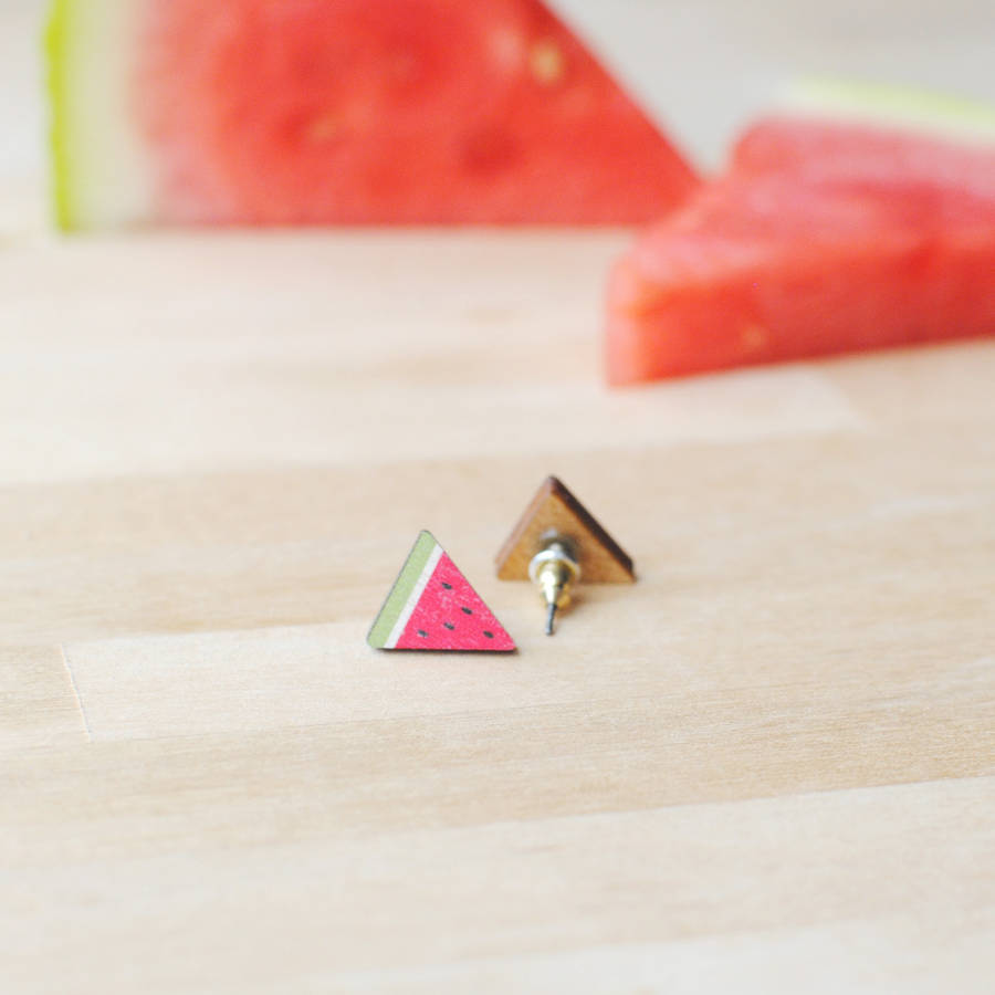watermelon earrings by
