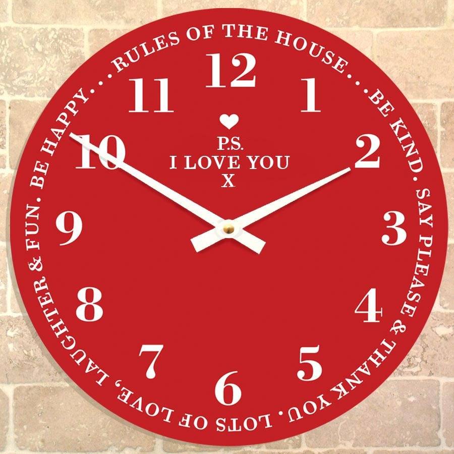'I Love You' Clock By CuteClocks