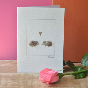 Hedgehogs In Love Card, 2 of 3