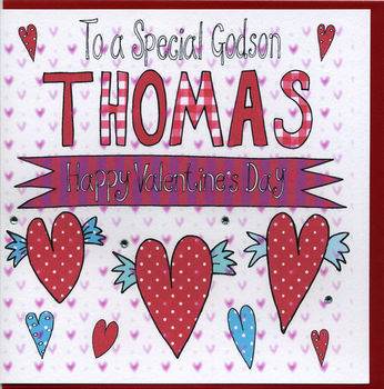 Personalised Goddaughter Valentine Card, 2 of 2
