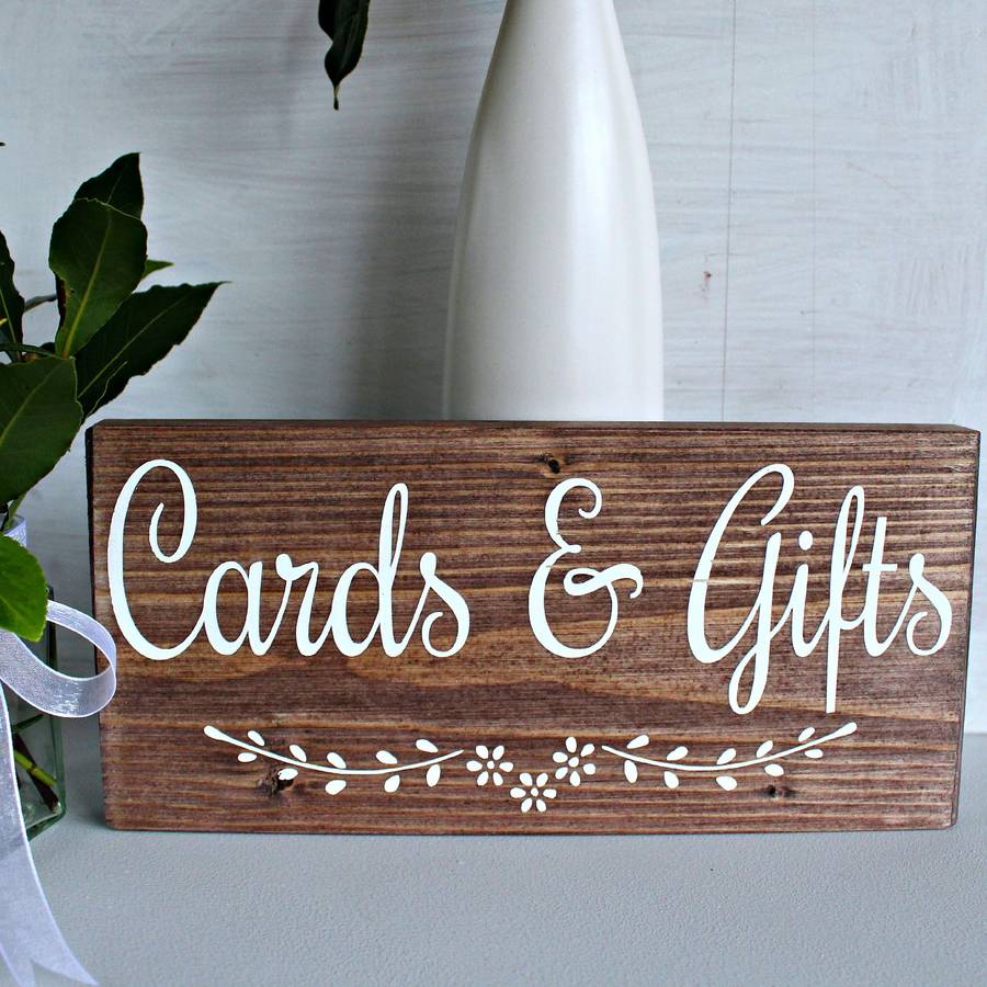 cards and gifts handmade wedding sign by bobby loves rosie ...