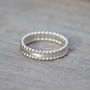 Stacking Rings Set Of Three In Solid Sterling Silver, thumbnail 1 of 5