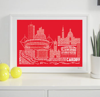 Cardiff Typography Print, 2 of 8