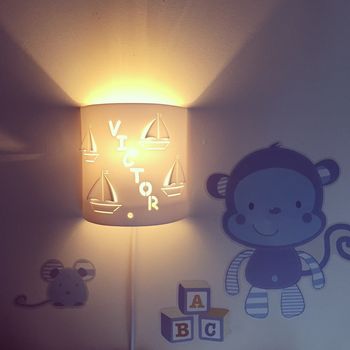 Personalised Boat Wall Night Light, 4 of 5