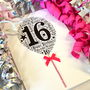 16th Happy Birthday Balloon Sparkle Card, thumbnail 5 of 12