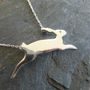 Silver Hare Necklace, thumbnail 2 of 5