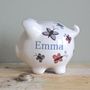 Personalised Butterfly Piggy Bank, thumbnail 1 of 2
