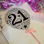 21st Happy Birthday Balloon Sparkle Card, thumbnail 6 of 12