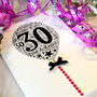 30th Happy Birthday Balloon Sparkle Card, thumbnail 4 of 12